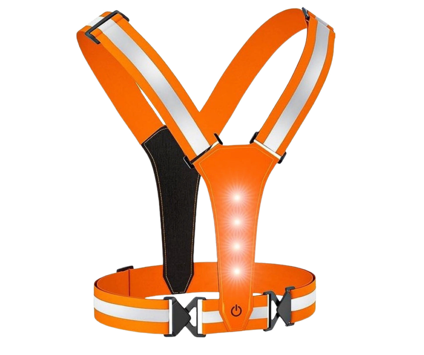 16 - led vest oplaadbaar oranje