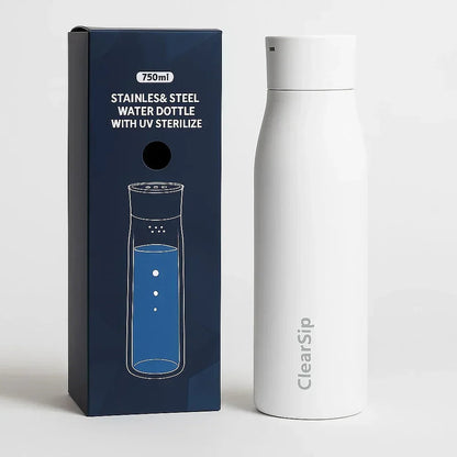 ClearSip | Slimme Waterfles – UV‑C zelfreinigend & drinkherinnering