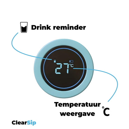 ClearSip | Slimme Waterfles – UV‑C zelfreinigend & drinkherinnering