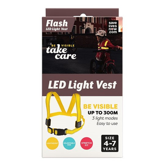 KIDS Led Light Vest by Save Lives Now