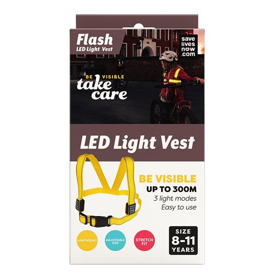 KIDS Led Light Vest by Save Lives Now